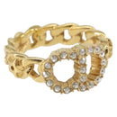Christian Dior Ring metal Gold Tone Auth 157196V-1