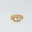 Christian Dior Ring metal Gold Tone Auth 157196V-2