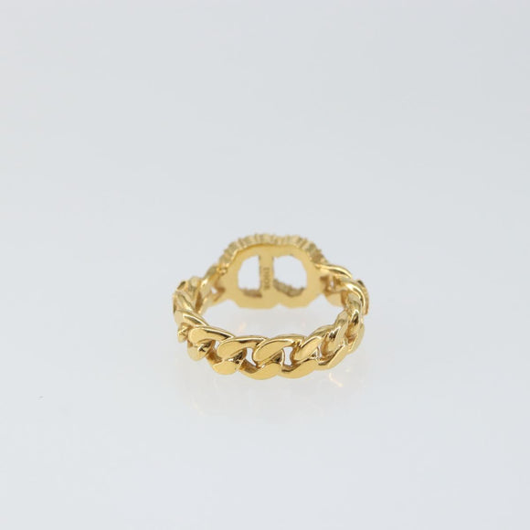 Christian Dior Ring metal Gold Tone Auth 157196V