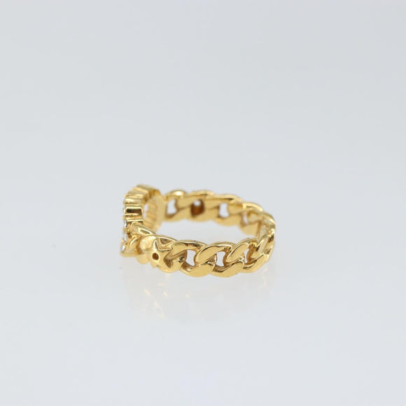 Christian Dior Ring metal Gold Tone Auth 157196V
