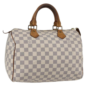 LOUIS VUITTON Damier Azur Speedy 30 Hand Bag N41533 LV Auth 157214