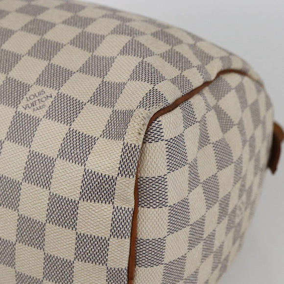 LOUIS VUITTON Damier Azur Speedy 30 Hand Bag N41533 LV Auth 157214