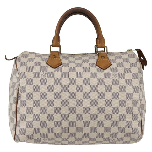 LOUIS VUITTON Damier Azur Speedy 30 Hand Bag N41533 LV Auth 157214