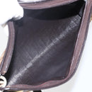 Christian Dior Trotter Canvas Shoulder Bag Beige Gold Auth 157215-17