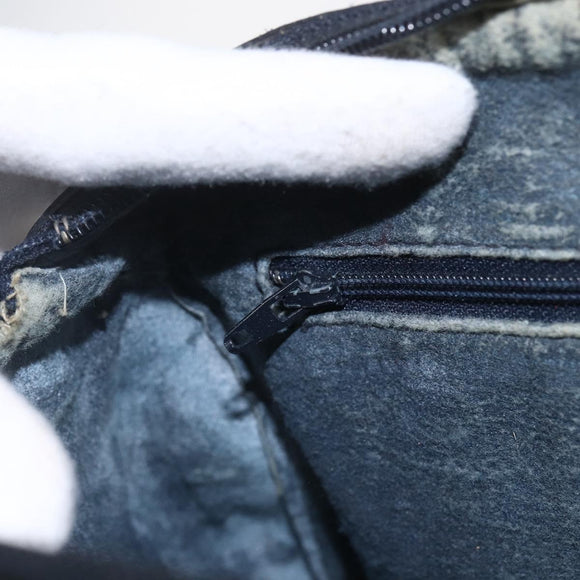 GUCCI GG Canvas Sherry Line Boston Bag Navy Gold Red 012 3841 58 Auth 157218