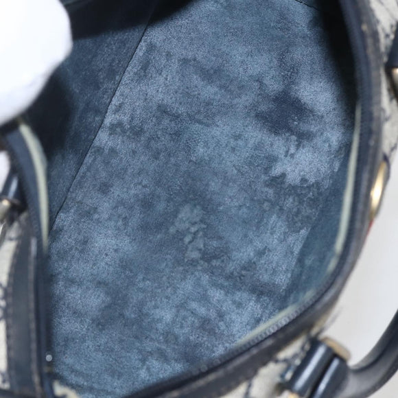 GUCCI GG Canvas Sherry Line Boston Bag Navy Gold Red 012 3841 58 Auth 157218