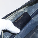 GUCCI GG Canvas Sherry Line Boston Bag Navy Gold Red 012 3841 58 Auth 157218-22