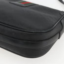 GUCCI Micro GG Supreme Web Sherry Line Bag PVC Black 001 115 0914 Auth 157221-15