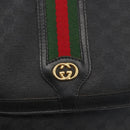 GUCCI Micro GG Supreme Web Sherry Line Bag PVC Black 001 115 0914 Auth 157221-17