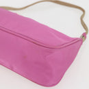 PRADA Accessory Pouch Nylon Pink Silver Auth 157222-9