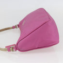 PRADA Accessory Pouch Nylon Pink Silver Auth 157222-3