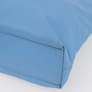 PRADA Tote Bag Nylon Light Blue Silver Auth 157223-9