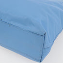 PRADA Tote Bag Nylon Light Blue Silver Auth 157223-15