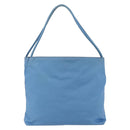 PRADA Tote Bag Nylon Light Blue Silver Auth 157223-2