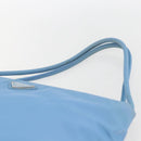 PRADA Tote Bag Nylon Light Blue Silver Auth 157223-8