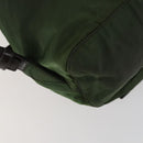 PRADA Backpack Nylon Green Silver Auth 157224-19