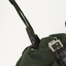 PRADA Backpack Nylon Green Silver Auth 157224-21