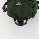 PRADA Backpack Nylon Green Silver Auth 157224-6