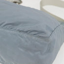 PRADA Shoulder Bag Nylon Light Blue Silver Auth 157225-9
