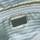 PRADA Shoulder Bag Nylon Light Blue Silver Auth 157225-19