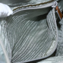 PRADA Shoulder Bag Nylon Light Blue Silver Auth 157225-23