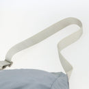 PRADA Shoulder Bag Nylon Light Blue Silver Auth 157225-8