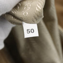 PRADA Tote Bag Leather Beige Silver Auth 157226-12