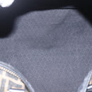 FENDI Zucca Canvas Boston Bag Brown Black Auth 157227-11