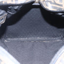 FENDI Zucca Canvas Boston Bag Brown Black Auth 157227-19