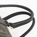 FENDI Zucca Canvas Boston Bag Brown Black Auth 157227-8