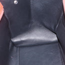 CELINE Trapeze Hand Bag Leather 2way Red Silver Auth 157228-21