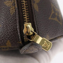 LOUIS VUITTON Monogram Trousse Demi Ronde Cosmetic Pouch M47520 LV Auth 157229-12