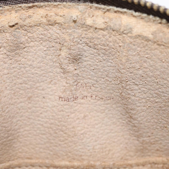 LOUIS VUITTON Monogram Trousse Demi Ronde Cosmetic Pouch M47520 LV Auth 157229
