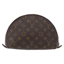 LOUIS VUITTON Monogram Trousse Demi Ronde Cosmetic Pouch M47520 LV Auth 157229-3