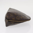 LOUIS VUITTON Monogram Trousse Demi Ronde Cosmetic Pouch M47520 LV Auth 157229-4