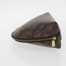 LOUIS VUITTON Monogram Trousse Demi Ronde Cosmetic Pouch M47520 LV Auth 157229-5