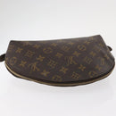 LOUIS VUITTON Monogram Trousse Demi Ronde Cosmetic Pouch M47520 LV Auth 157229-6