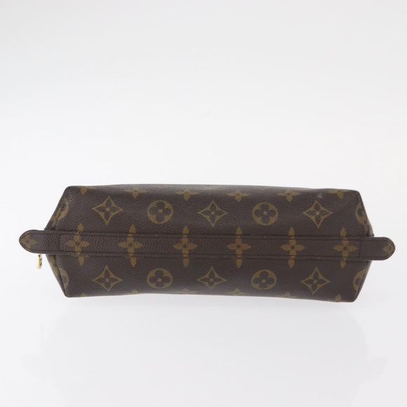 LOUIS VUITTON Monogram Trousse Demi Ronde Cosmetic Pouch M47520 LV Auth 157229