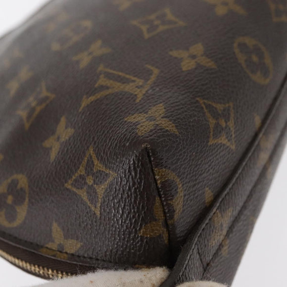 LOUIS VUITTON Monogram Trousse Demi Ronde Cosmetic Pouch M47520 LV Auth 157229