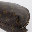 LOUIS VUITTON Monogram Trousse Demi Ronde Cosmetic Pouch M47520 LV Auth 157229-9