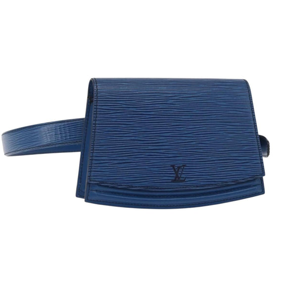 LOUIS VUITTON Epi Ceinture Tilsitt Pochette Waist Bag Blue M52605 LV Auth 157230