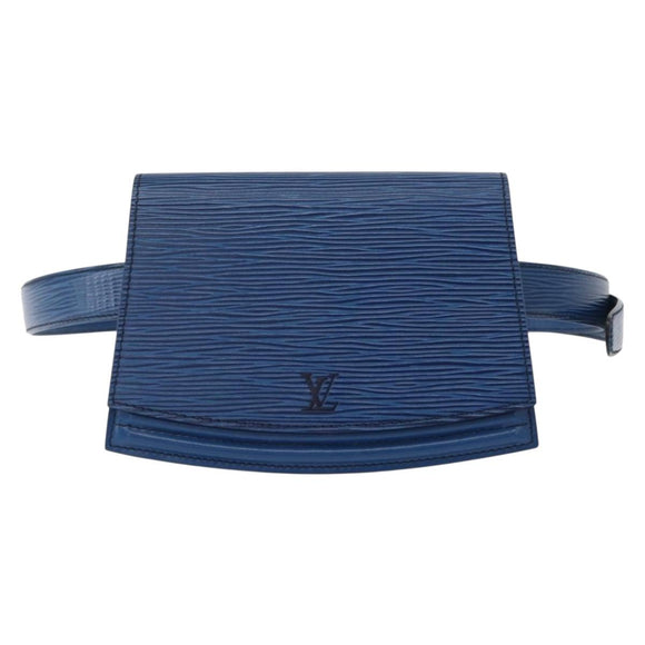 LOUIS VUITTON Epi Ceinture Tilsitt Pochette Waist Bag Blue M52605 LV Auth 157230