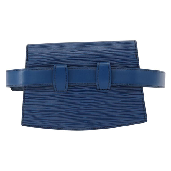 LOUIS VUITTON Epi Ceinture Tilsitt Pochette Waist Bag Blue M52605 LV Auth 157230