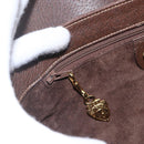 GUCCI Shoulder Bag Leather Brown Gold 001 116 0912 Auth 157232-19