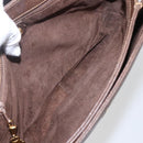 GUCCI Shoulder Bag Leather Brown Gold 001 116 0912 Auth 157232-10