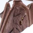 GUCCI Shoulder Bag Leather Brown Gold 001 116 0912 Auth 157232-21