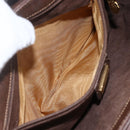 GUCCI Shoulder Bag Leather Brown Gold 001 116 0912 Auth 157232-11