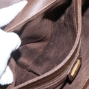 GUCCI Shoulder Bag Leather Brown Gold 001 116 0912 Auth 157232-22