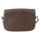 GUCCI Shoulder Bag Leather Brown Gold 001 116 0912 Auth 157232-2