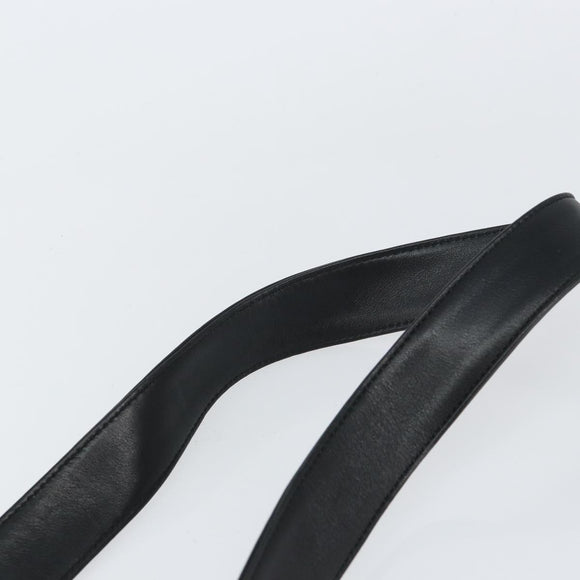 GUCCI Bamboo Shoulder Bag Leather 2way Black Gold 001 2123 1633 Auth 157233